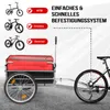 FCH Fahrradanhänger Fahrrad Lastenanhänger 93 x 75 x 58cm Produktbild-Vorschau 2