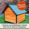 zooprinz Hundehütte Luna Klappdach Lamellen Kiefernholz Produktbild-Vorschau 5