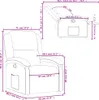 relaxačné kreslo vidaXL Light Grey Fabric Náhľad obrázku produktu 8