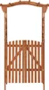 vidaXL Pergola mit Tor 116x40x204 cm Massivholz Tanne Produktbild-Vorschau 2