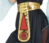 Close-up of a costume accessory, likely a belt or sash, worn over a black dress. Produktbild-Vorschau