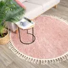 Volero - Teppich Hochflor Rund - Lofty Fringe Rosa - Ø 100 Produktbild-Vorschau 6
