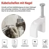 Kabelschelle 10 mm, weiss, 50 Stk Produktbild-Vorschau