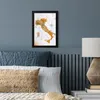MuchoWow® MuchoWow® Gerahmtes Poster Weltkarte - Farbe - Produktbild-Vorschau 4