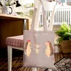 Mr. & Mrs. Panda Tote Bag Igel Seilhüpfen - Braun Pastell - Produktbild-Vorschau 4