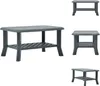 vidaXL Couchtisch Grün 90 x 60 x 46 cm Kunststoff -  Produktbild-Vorschau 1