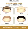 MONZANA® Deckenlampe Stoff Wohnzimmer Schlafzimmer E27 Produktbild-Vorschau 7