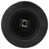 A close-up, top-down view of a black circular object with a metallic component in the center. Produktbild-Vorschau