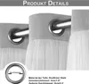 1 pièce Voile pour enfants Rideau à œillets double couche Voir les images du produit 5