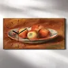 Wandbild Leinwand Bilder Wanduhr 60x30 Gemälde Teller Produktbild-Vorschau 2
