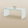 HOMCOM Couchtisch Beistelltisch aus gehärtetem Glas Modern Produktbild-Vorschau 3
