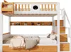 MODFU Etagenbett Kinderbett 90x200cm mit Treppe, Tafel, Produktbild-Vorschau 7