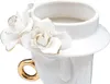 Mauro Ferretti Vase Frau Elegant 15x13,3x23,5 cm weiß gold Produktbild-Vorschau 3