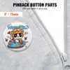 Buttonmaschine Knopfmachermaschine Zubehör 75mm 500 Stk. Produktbild-Vorschau 2