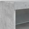 vidaXL Sideboard avec lampes LED gris béton 142,5x37x67 cm Voir les images du produit 13
