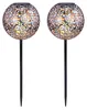 2x LED Solarleuchten, Dekorgeflecht-Kugel, Höhe 54 cm Produktbild-Vorschau 1
