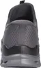 The back view of a gray athletic shoe. Produktbild-Vorschau
