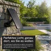 ENOVALITE LED Solar-Gartenstrahler 200 lm warmweiß schwarz Produktbild-Vorschau 6
