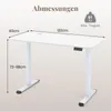 COSTWAY Scrivania regolabile in altezza, scrivania in piedi Anteprima dell’immagine prodotto 3
