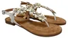 MARCO TOZZI Sandalo donna T-strap pelle fiori perle punta Anteprima dell’immagine prodotto 3