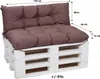 Palettenkissen Set Braun – Sitzkissen 120×60 cm & Produktbild-Vorschau 2