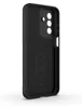 The back of a black phone case is shown against a white background. Produktbild-Vorschau