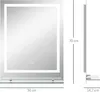 Lustro łazienkowe Kleankin z oświetleniem 70 x 50 cm Lustro Podgląd zdjęcia produktu 3