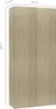 vidaXL Szafka na buty dąb sonoma 80x35,5x180 cm Materiał Podgląd zdjęcia produktu 9