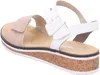 Rieker Damen Keil-Sandaletten Weiß/Beige Voir les images du produit 24