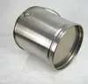 A stainless steel bucket is shown on a white surface. Produktbild-Vorschau