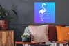 MuchoWow® Poster Flamingo - Scherenschnitt - Briefe - Produktbild-Vorschau 2