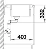 BLANCO 525889 Spüle ETAGON 6 in Schwarz mit InFino®-Ventil Produktbild-Vorschau 4