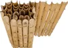 A close-up view of a bamboo privacy screen made of half bamboo tubes. Produktbild-Vorschau