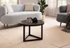 Couchtisch FineBuy Sofatisch 58x58x40 cm Massivholz Schwarz Produktbild-Vorschau 2