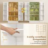 HOMCOM Keukenkast, buffetkast met 2 deuren, 8 legplanken en Productafbeelding-voorbeeld 5