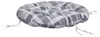 vidaXL Kissen Rund Grau Karomuster Ø 100x11 cm Produktbild-Vorschau 4