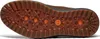 The underside of a brown boot sole with a detailed tread pattern. Produktbild-Vorschau