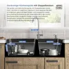 ANW HOME Küchenspüle 78x43 cm Doppelbecken Edelstahl 304 Produktbild-Vorschau 2