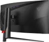 The back of a black MSI gaming monitor on a black background. Náhľad obrázku produktu