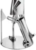A close-up of a metal figurine of a golfer with golf clubs and a flag. Produktbild-Vorschau
