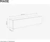 Platan Room TV Lowboard 140 cm breit KASCHMIR Produktbild-Vorschau 7