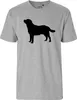 Huuraa Herren T-Shirt Labrador Retriever Silhouette XL Produktbild-Vorschau 2