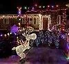 Draußen Weihnachten Figur Led Skifahren Elch Garten Produktbild-Vorschau 3