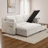Merax 3 Sitzer Ecksofa Mit Stauraum, Sofa Mit Chaise Longue Produktbild-Vorschau 4