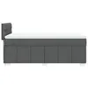 vidaXL Boxspringbett mit Matratze Dunkelgrau 90x190 cm Produktbild-Vorschau 7