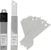 A collection of utility knife blades and their packaging. Produktbild-Vorschau