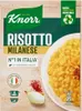 A product package for Knorr Risotto Milanese, showing a bowl of risotto and ingredients. Podgląd zdjęcia produktu