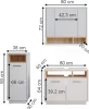 Set mobili bagno Vicco Beatrice Bianco 3 parti, Model 36287 Anteprima dell’immagine prodotto 7