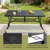 Gartentisch höhenverstellbares Aluminiumgestell rostfrei Produktbild-Vorschau 6