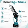 1000W 6/8 Zoll Akku-Kettensäge Brushless Mini Kettensäge, Produktbild-Vorschau 7